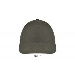 Sol's - Casquette 5 panneaux SUNNY Kaki Army / Beige Taille Unique - Taille unique vert 3660734090738_0