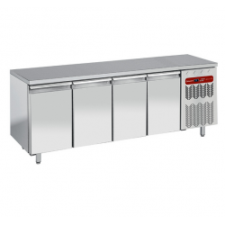 Table de travail refrigeree timbre positive ventilée 4 portes gn 1/1 550 l - TG4N/H-R2_0