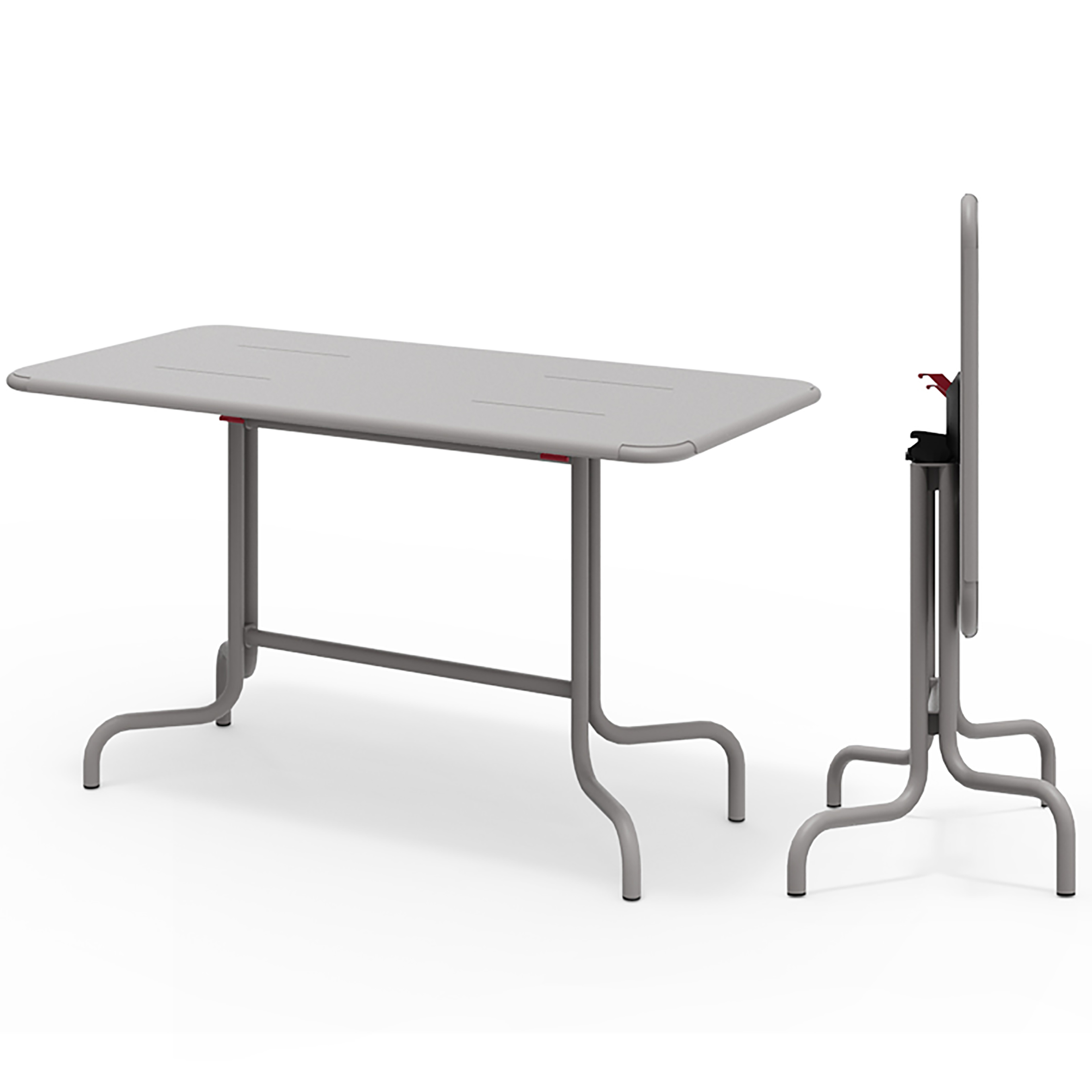 Table EOLIA - Plateau fixe - 1400 x 700 mm - Colorée et solide pour l'extérieur_0