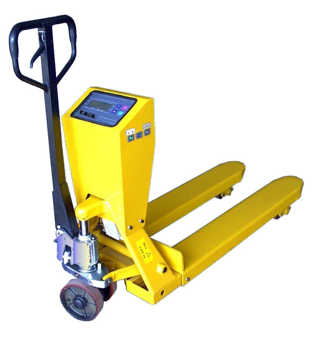 Transpalette peseur - 4 capteurs de compression - charge maxi 2T - modèle galva ou inox - options disponibles_0