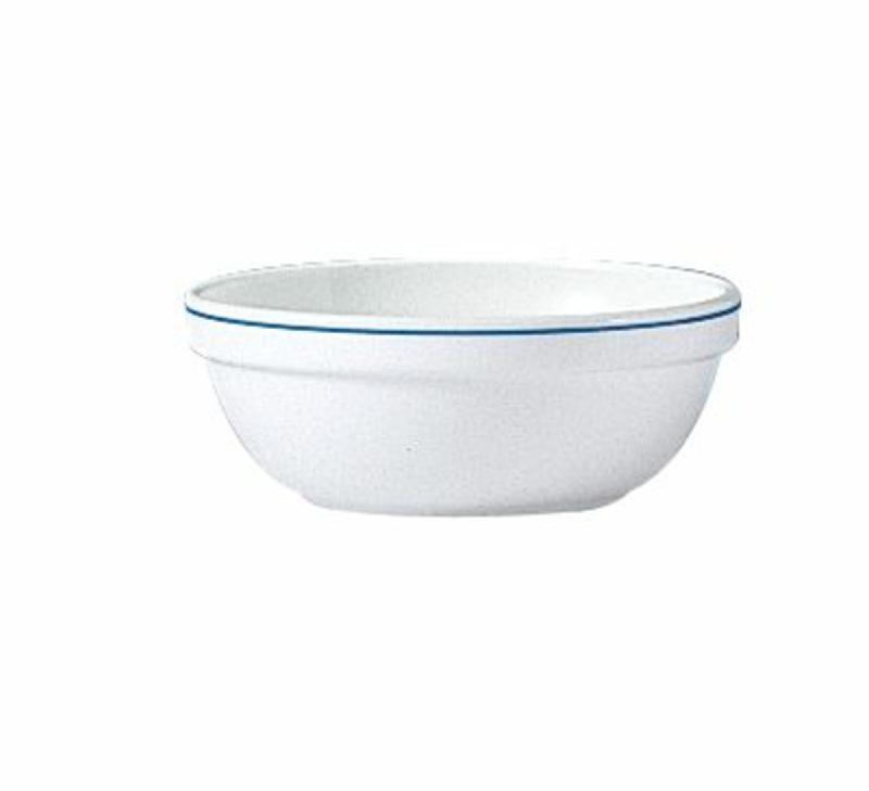 SALADIER ROND BLANC VERRE Ø 12,1 CM RESTAURANT FILET BLEU ARCOROC