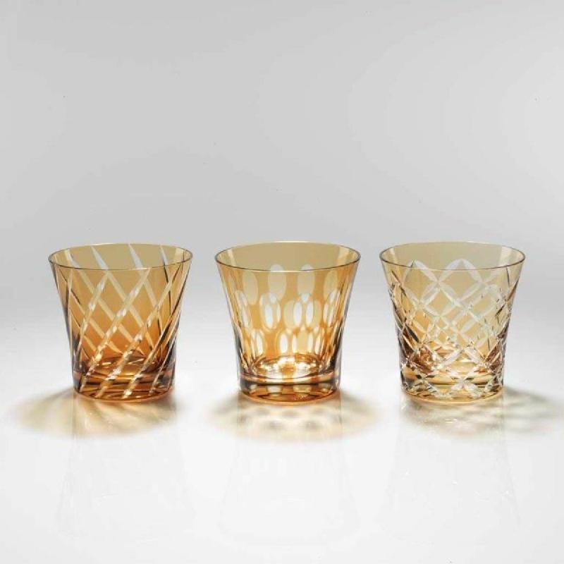 GOBELET FORME BASSE JAUNE 27 CL TWINS GEMINIANO COZZI VENEZIA 1765