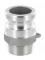 Adaptateur à cames Type F - Fileté mâle BSPT - Inox - DN 125 - G 5