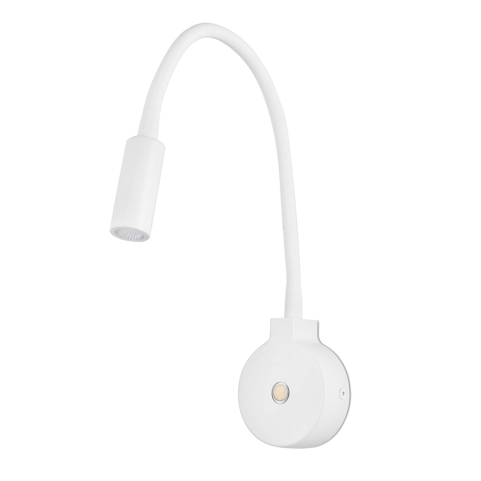 FARO BARCELONA APPLIQUE MURALE LED PIXIE AVEC BRAS FLEXIBLE, BLANC