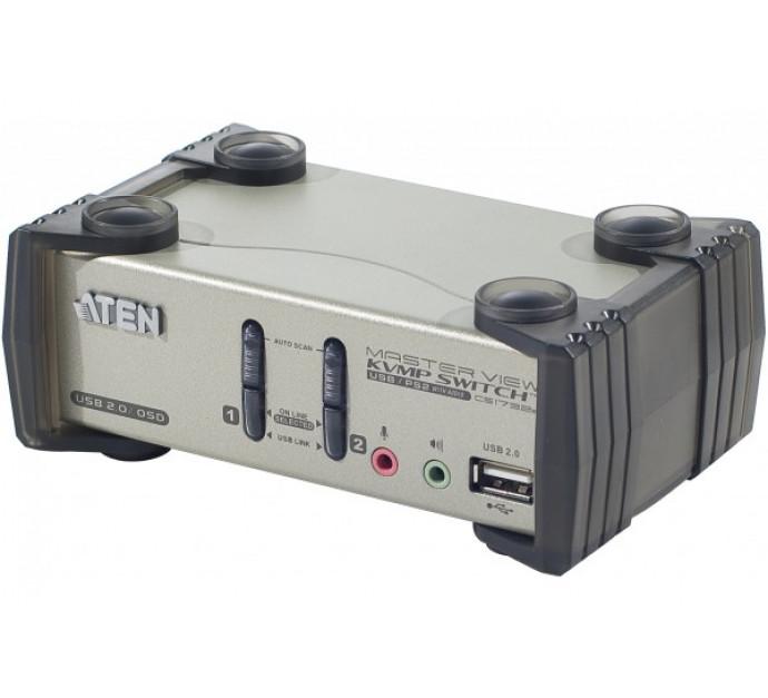 Aten cs1732b kvm 2 ports vga/usb/audio + 2 ports hub et osd 253621_0