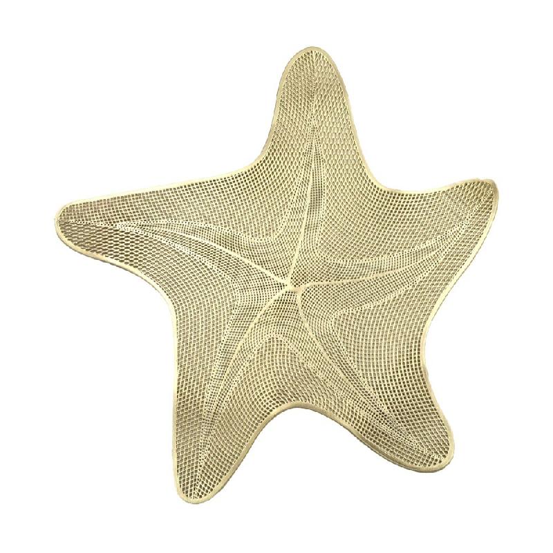Aulica Dessous d'assiette étoile de mer dorée - Lot de 6 - doré 841201_0