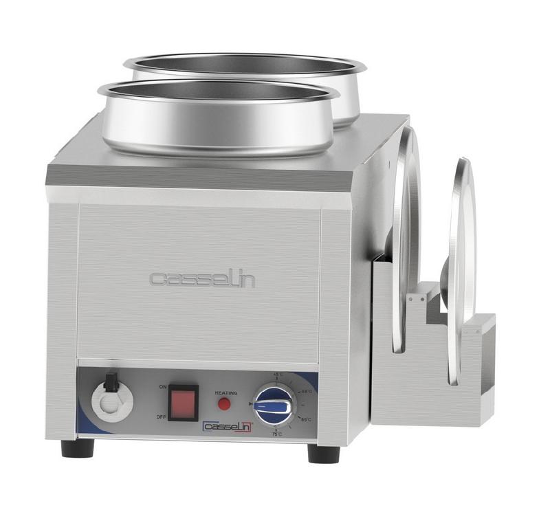 Bain-marie à eau à sauce 2 x 7,5l - 310x675x350 mm - CBMES275_0