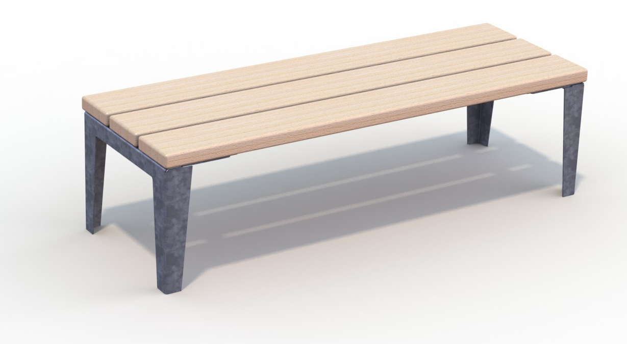 Banc public Rox réf 8034939 - Hags - 1500 mm de long, montage en 1 heure_0