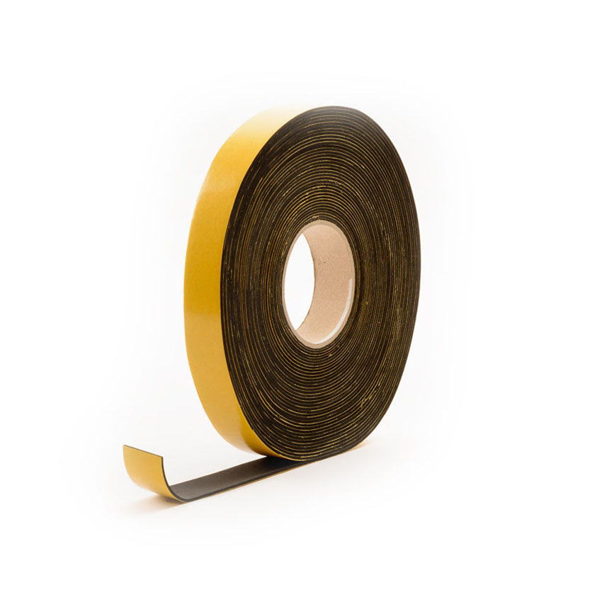 BANDE CAOUTCHOUC MOUSSE EPDM AVEC ADHÉSIF 65X20MM - 10