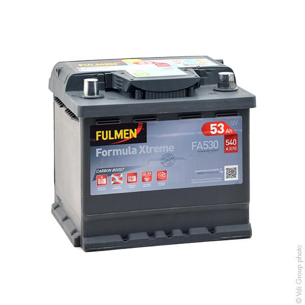 Batterie voiture Fulmen Formula Xtreme FA530 - 12V 53Ah 540A - Haute performance et technologie Carbon Boost_0