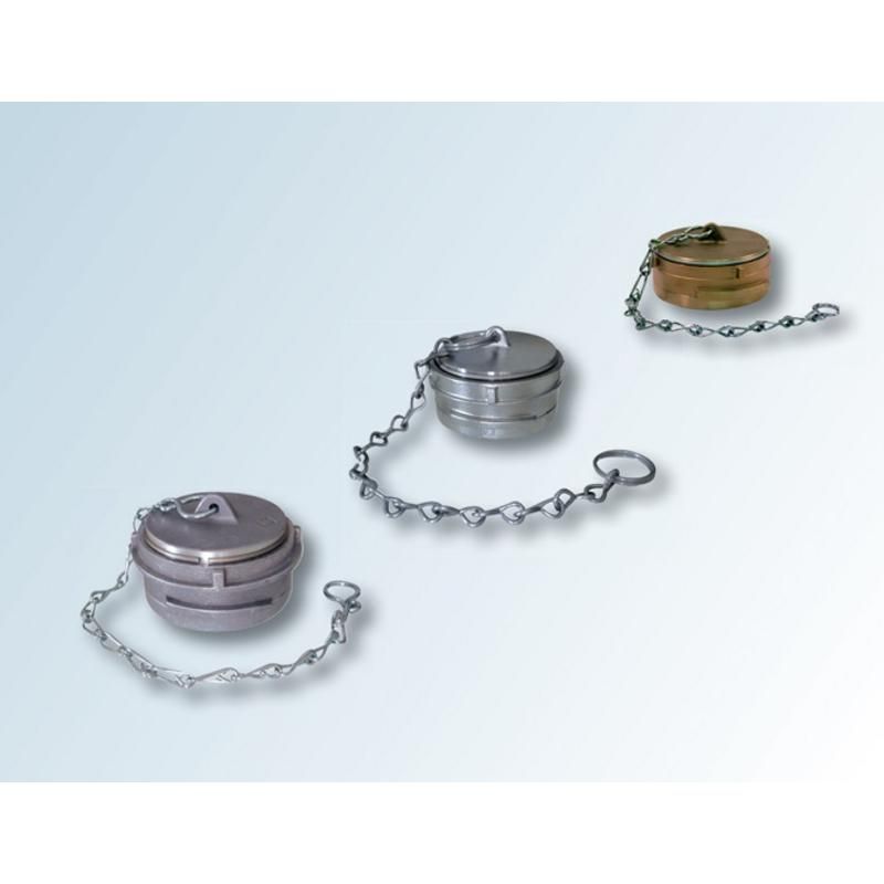 BOUCHON A VERROU DN 100 ALU + CHAINETTE JOINT NBR