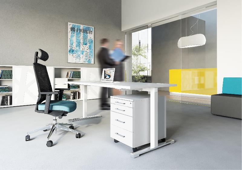 Bureau individuel Yan - MDD - Blanc 9010, 120, Anthracite_0