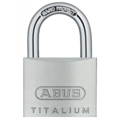 CADENAS À CLÉ - CORPS TITALIUM™ - ANSE ACIER CÉMENTÉ - 64TI/40 KA6411 ABUS