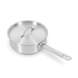 Casserole inox Ø 260 mm - hauteur 150 mm - avec couvercle - Equipementpro - M2821_0