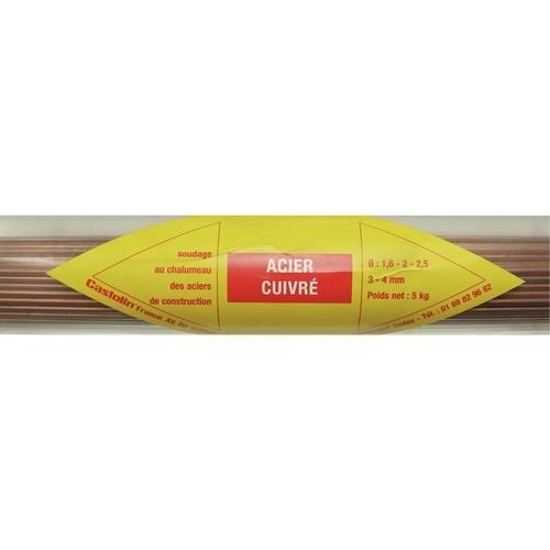 BAGUETTES D'ACIER CUIVRÉ - DIAMÈTRE 2,5 MM - 73350 25 CASTOLIN