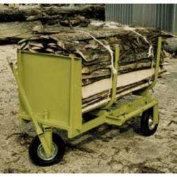 Chariot moule à fagot MF - 3 roues Ø400 mm gonflables - Charge 1200 kg - Modèle renforcé pour industrie bois_0