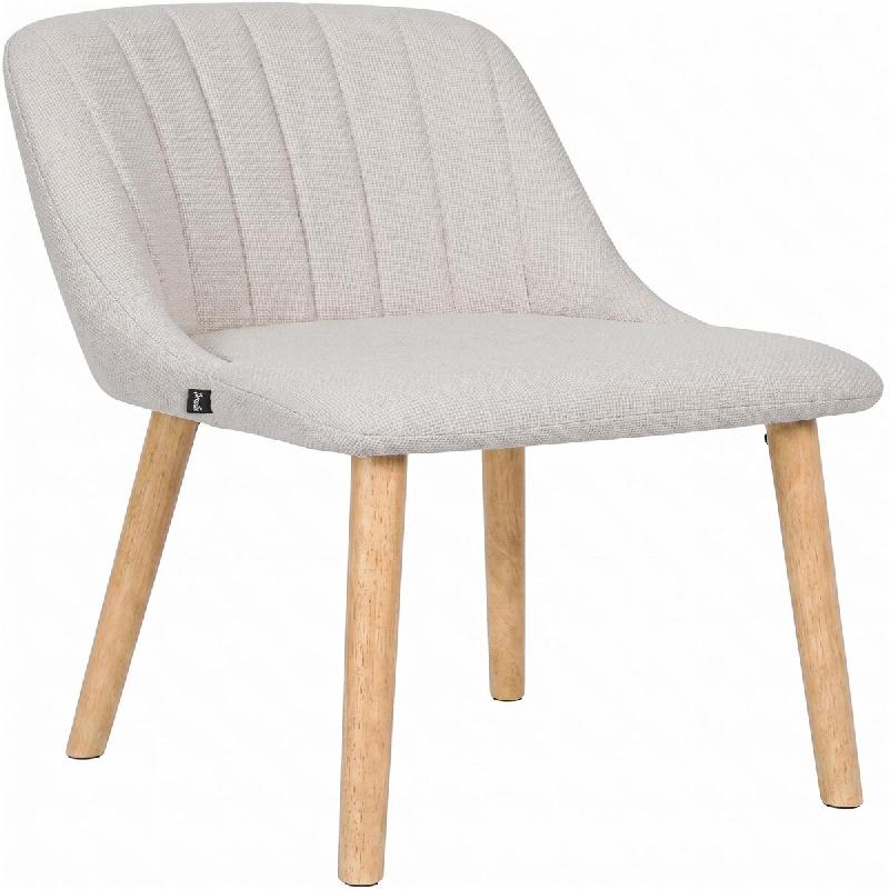 CLP Chaise de salle a manger Arie en tissu Tissu HBT: 82x49x56 cm Beige - beige textile 327578_0