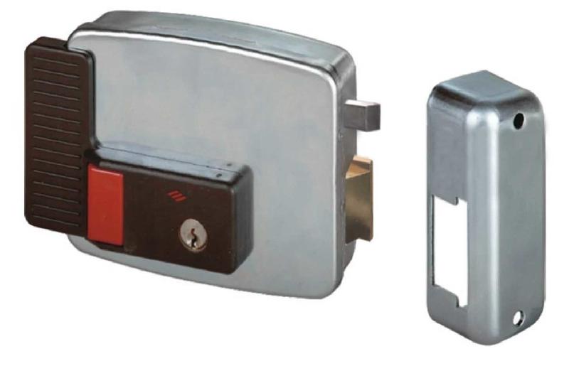 Electro-serrure double entrée à clé axe 60mm poussant cylindre 50mm droite - CISA - 11931 61 3 - 126445_0