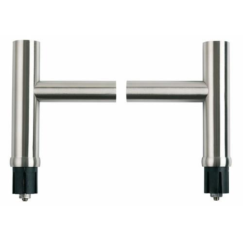 EMBOUTS POUR TUBE 32 MM - PORTE BATTANTE - INOX - T DÉPORTÉ -MODULINOX VACHETTE