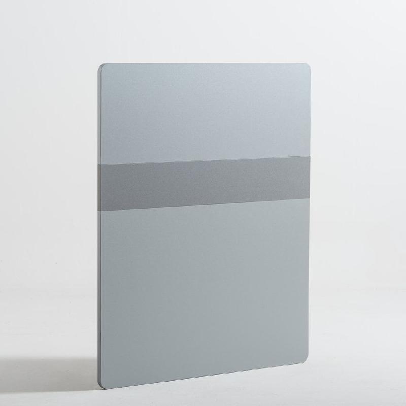 Façade de comptoir Réceptio L90xP2xH107cm Ep.19mm - aluminium et titane_0
