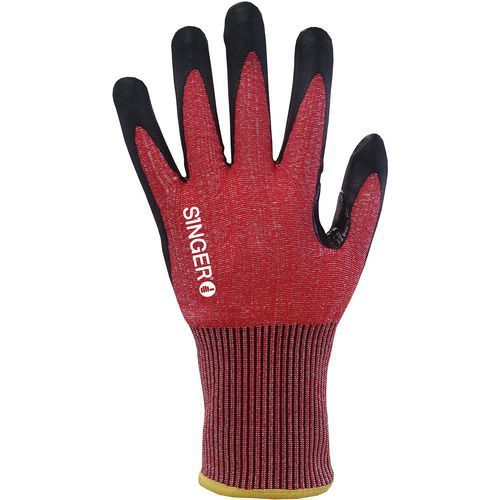 GANT À INDICE COUPURE D EN NITRILE AVEC PICOTS DE TAILLE 10 - SINGER SAFETY