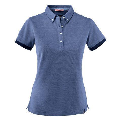 JAMES HARVEST LARKFORD POLO PIQUE FEMMES BLEU FONCÉ MÉLANGE - TAILLE XL