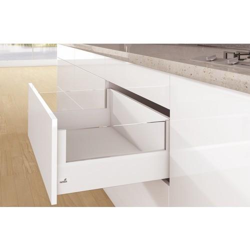 KIT TIROIR DESIGNSIDE ARCITECH-PROFIL H126MM-DOS H250-BLANC-L500MM HETTICH