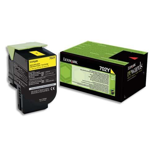 LEXMARK 702Y - TONER - JAUNE