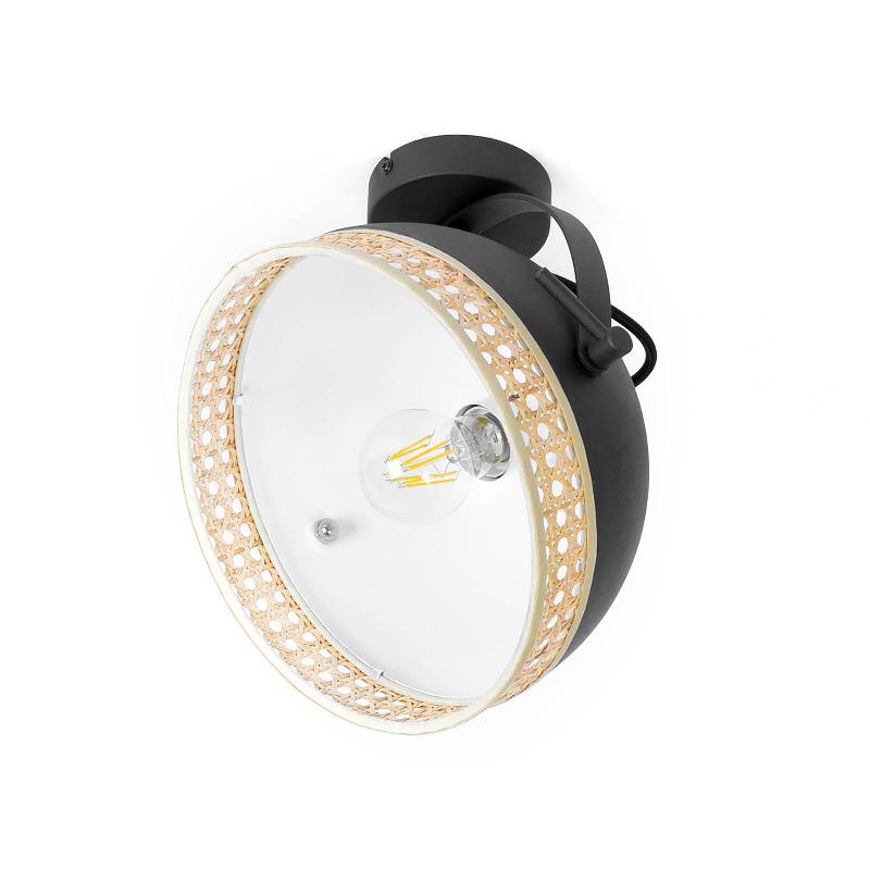LINDBY LONNARIS PLAFONNIER AVEC ROTIN, INCLINABLE