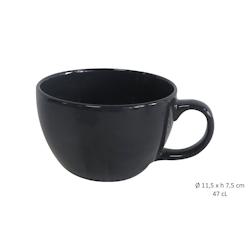 Lot de 12 Tasse Jumbo Gris Anthracite 47cl- Gres Maitre Chef - GRESJU006_12_0