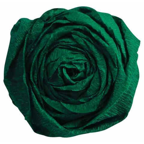 LOT DE 2 - PAPIER CRÉPON, PAQUET DE 10 FEUILLES PLIÉES 40% AU FORMAT 2X0,50M - VERT BOUTEILLE