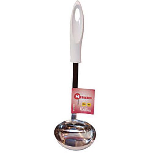 LOUCHE INOX À MANCHE EN PLASTIQUE AVEC TROU - METALTEX