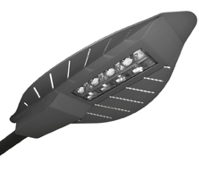 Luminaire d'éclairage public Bhoot - LED 70W - 7480 lm - aluminium - hauteur conseillée 8m - design feuille de hêtre_0
