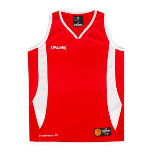MAILLOT BASKET FEMME - SPALDING - JAM ROUGE BLANC