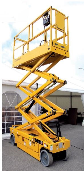 Nacelle ciseaux électrique Haulotte Compacte - Hauteur de travail 8,20 m - Idéale pour gros œuvres - Disponible en location_0