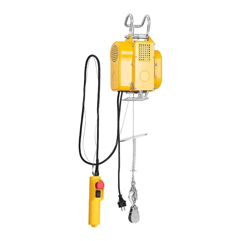 Palan de levage électrique à câble - 600 kg capacité, moteur 1 050 W, câble acier 18 m - Modèle 14_0007139_0