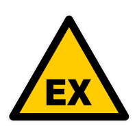 PANNEAU DANGER ATMOSPHÈRE EXPLOSIVE