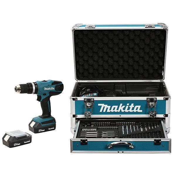 PERCEUSE VISSEUSE À PERCUSSION 18 V (2 BATTERIES + ACCESSOIRES) HP457DWEX4 MAKITA