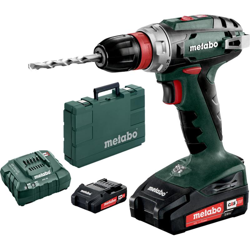 PERCEUSE VISSEUSE SANS FIL METABO BS 18 L QUICK 18V LI-ION 2AH