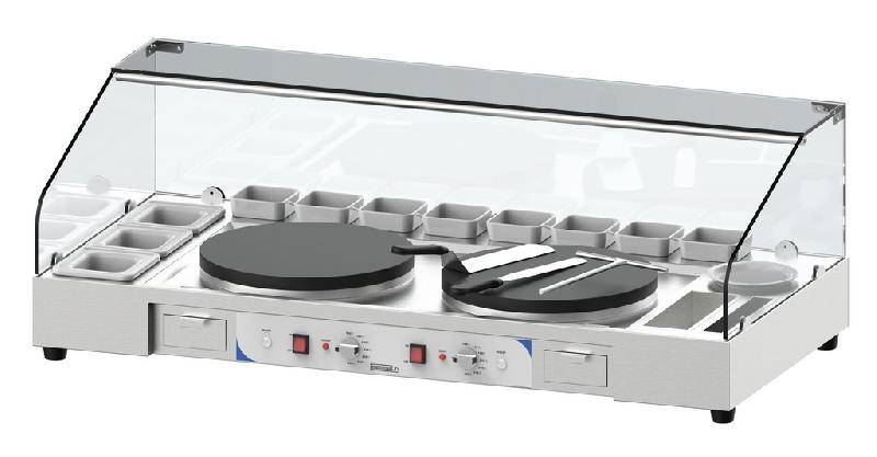Plan de travail double pour crêpières monophasé diamètre 40 cm puis... - PCPACCD40E_0