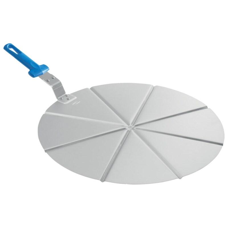 Plateau porte-pizza avec manche et guide pour couper en 8 morceaux, ø 500 mm - VIRTUS - 0615402860086_0