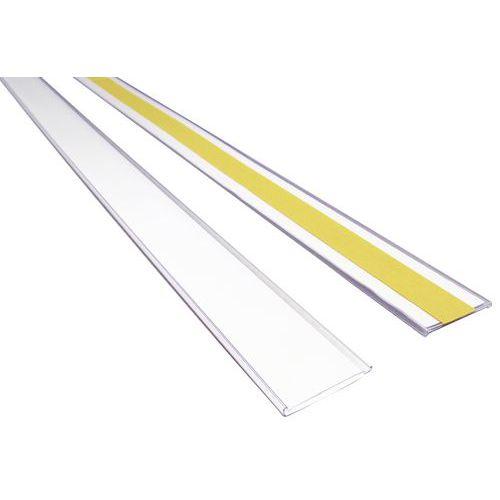 PORTE ÉTIQUETTE TRANSPARENT 200X54MM - MANUTAN EXPERT