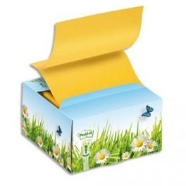 POST-IT BOITE DISTRIBUTRICE JETABLE 200F ZNOTES ABRICOT RECYCLÉE 76X76MM AVEC VENTOUSE BP328/B330-1RG