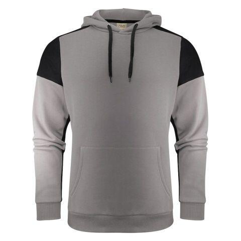 PRINTER PRIME PRIME SWEATSHIRT CAPUCHE UNISEX GRIS ACIER/NOIR - TAILLE M