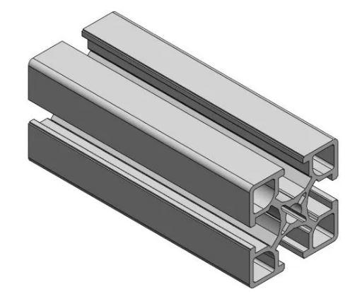 Profilé aluminium 40×40 léger - Moment d'inertie Ix/Iy 7.7 Cm4 - Barre de 6m ou au mètre linéaire_0