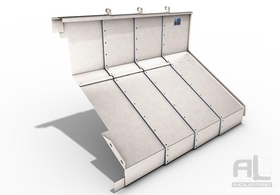 Protecteurs télescopiques traverses - AL Industrie - acier ou inox pour machines-outils_0