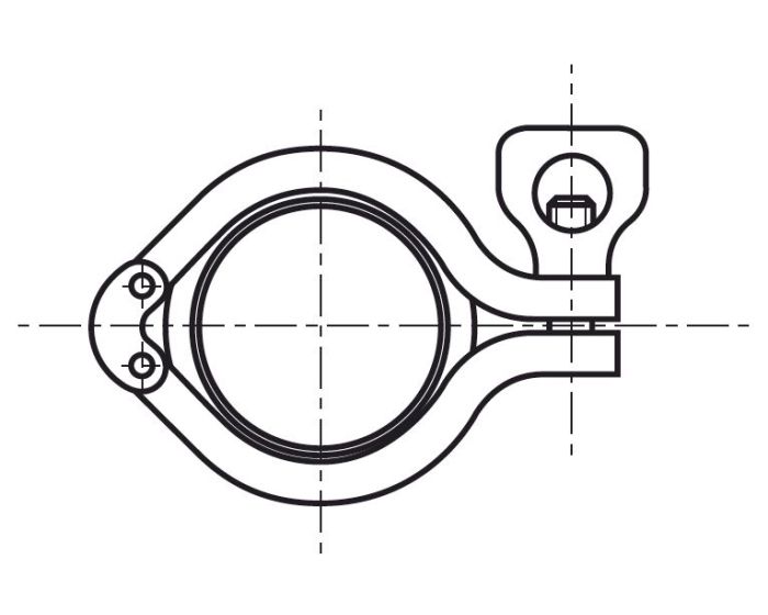 Raccord micro CLAMP complet inox 316L_0