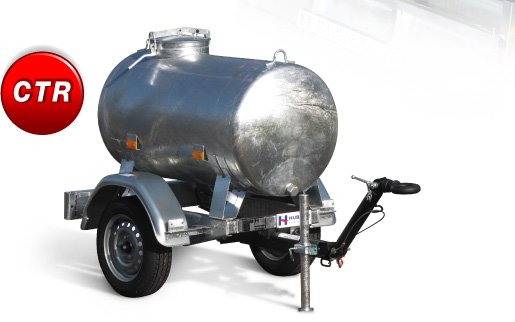 Remorques citernes Hubière - gamme CTR pour transport d'eau - capacités de 500 à 2000 L_0