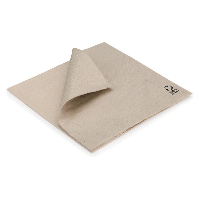 Serviettes de table jetables aspect tissu 39 x 39 cm - Lot de 50_0