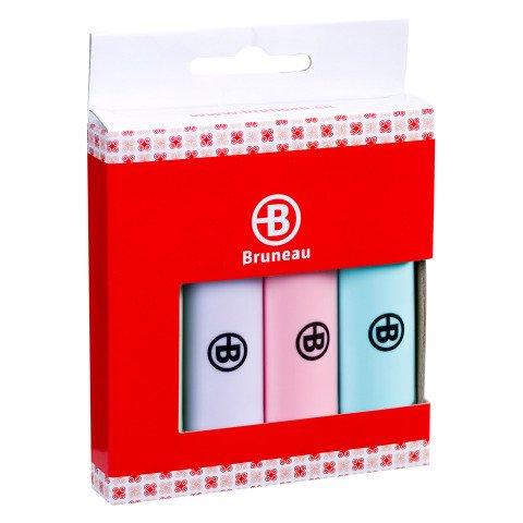 SURLIGNEUR BRUNEAU COULEURS ASSORTIES PASTEL - POCHETTE DE 4
